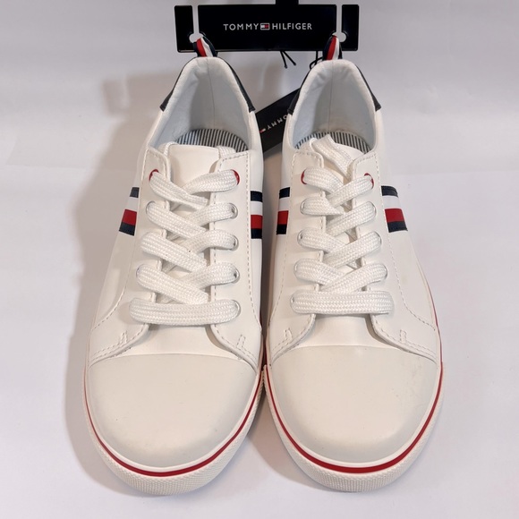 NWT Tommy Hilfiger Kids’ vulcanized white sneakers!!! - Picture 3 of 6